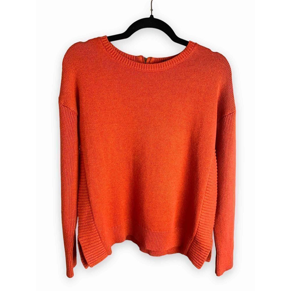 Tahari Back Zip Multi Knit Sweater M